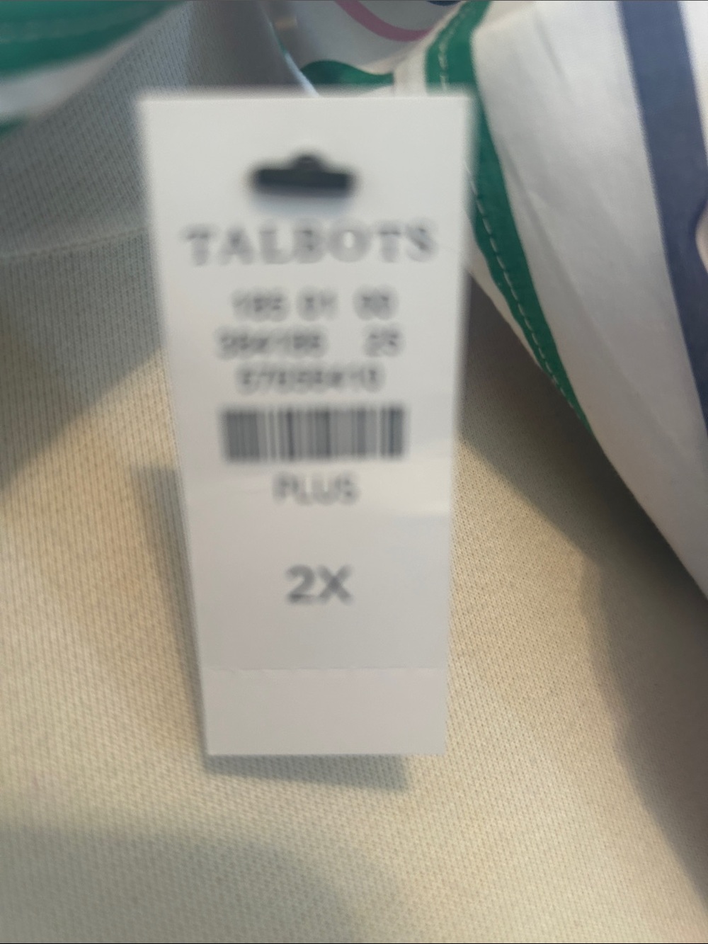 NWT TALBOTS SZ 2X Multicolor Striped Button down shirt - Picture 7 of 9